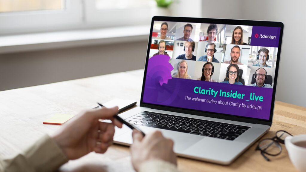 Clarity Insider _live: The Interactive Online Format by itdesign